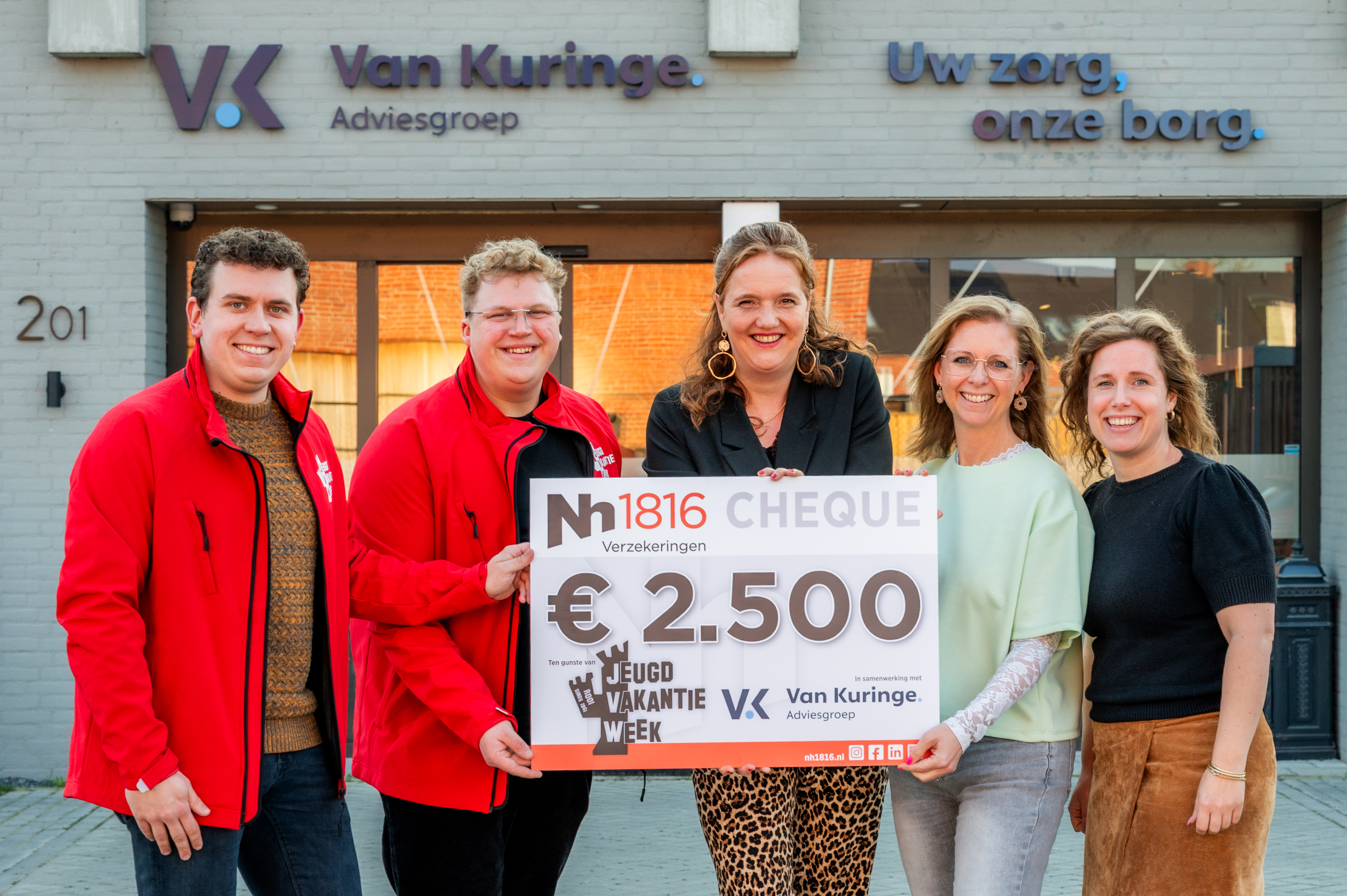 Uitreiking Cheque